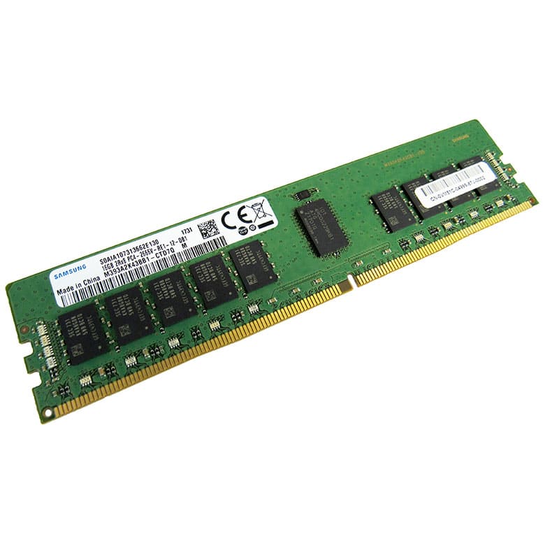 Samsung 16GB DDR4 PC4-2666V 2Rx8 ECC Memory Module M393A2K43BB1-CTD7Q