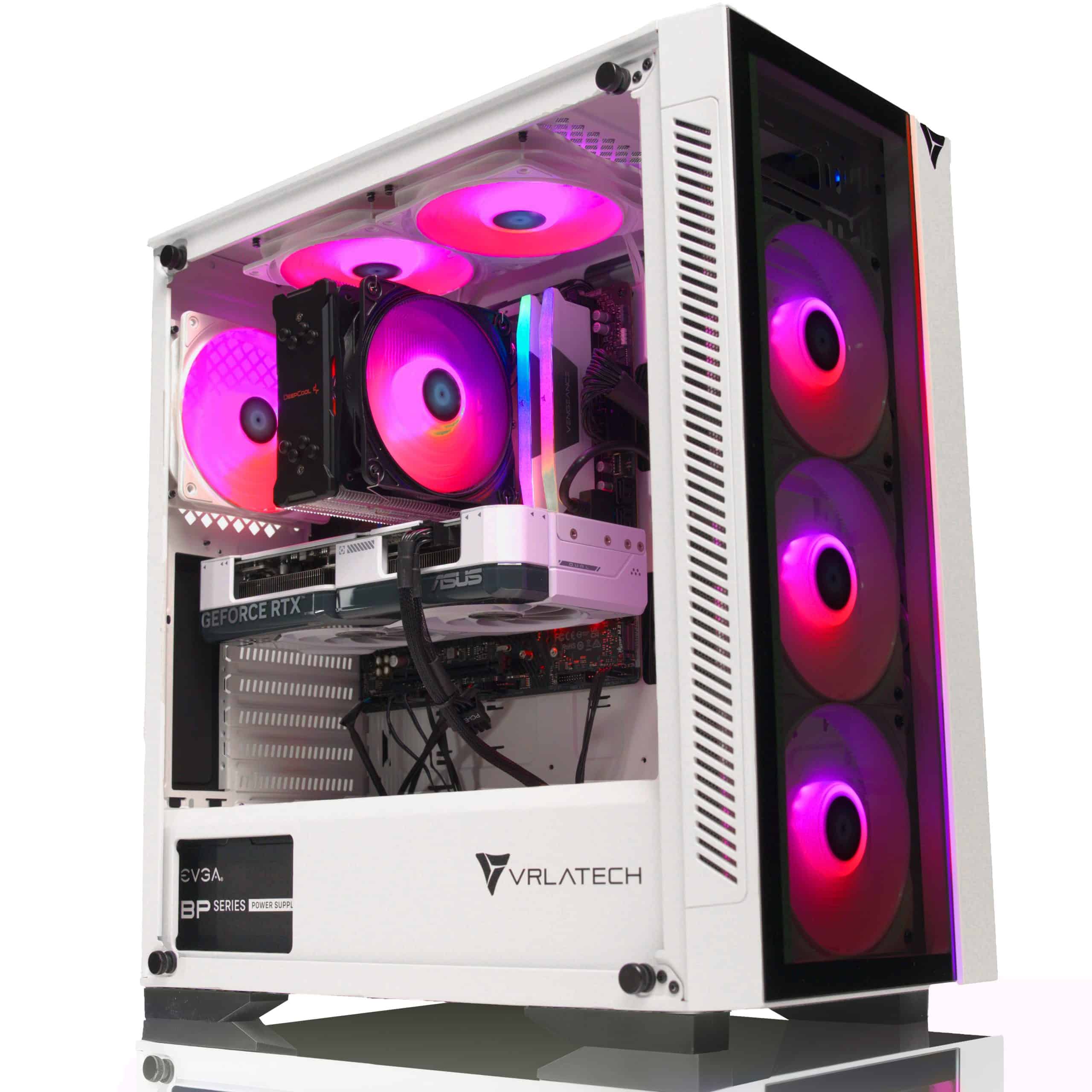 VRLA Tech RTX 4070 White Gaming PC