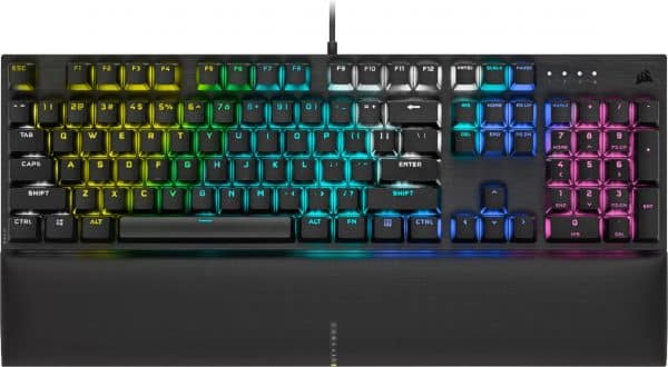 Corsair K60 RGB PRO SE Mechanical Gaming Keyboard - 100% CHERRY MV Mechanical Keyswitches - Black