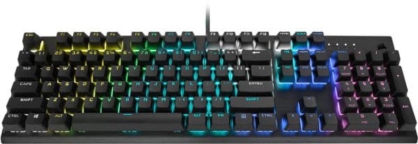 Corsair K60 RGB PRO SE Mechanical Gaming Keyboard - 100% CHERRY MV Mechanical Keyswitches - Black