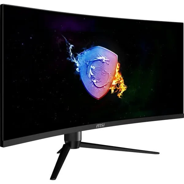 【中古】MSI OPTIX-MAG342CQRV 34インチゲーミングモニター MSI、3440×1440表示対応の34型曲面ゲーミングディスプレイ「Optix