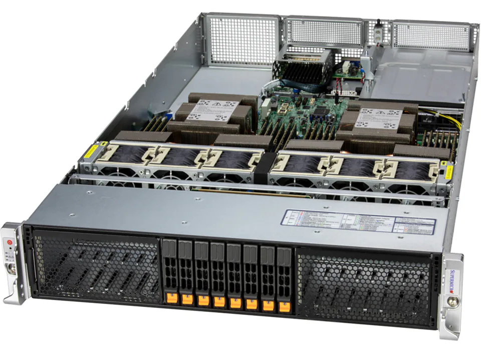 Supermicro SYS-222HA-TN 2U Hyper rack server configured by VRLA Tech for AI and enterprise